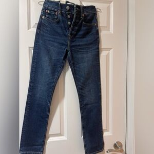 American Eagle Outfitters Dark Blue Ankle Jeans
